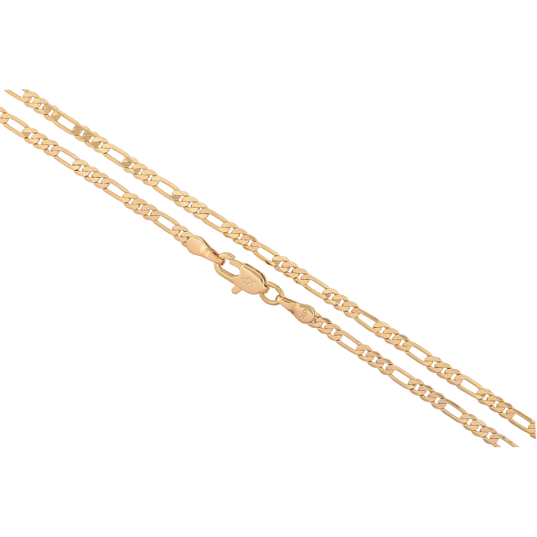 Цепочка Xuping цвет Позолота 14K "Плетение Фигаро" длинна 55см х 3мм фото №1