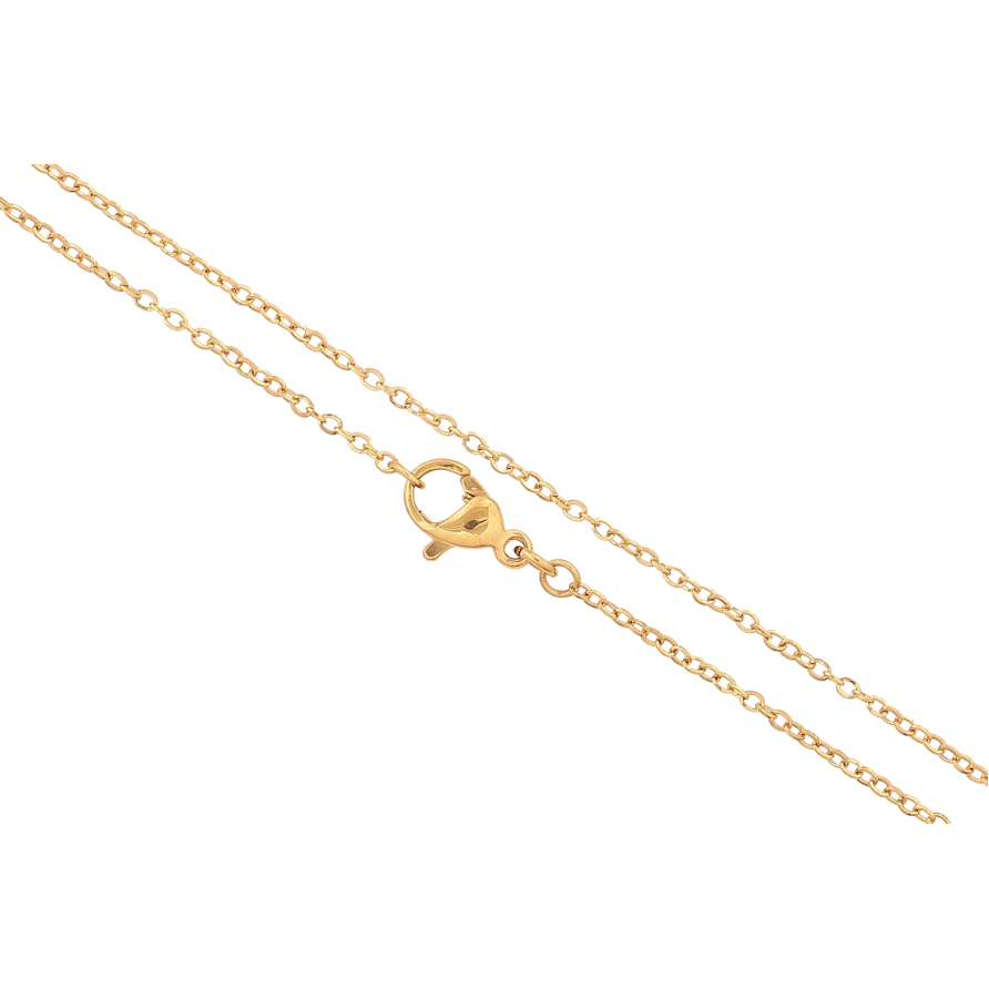 Ланцюжок Xuping колір Позолота 14K "Плетіння Якірне" довжина 45см х 1мм фото №1 Ланцюжок Xuping колір Позолота 14K "Плетіння Якірне" довжина 45см х 1мм фото №1