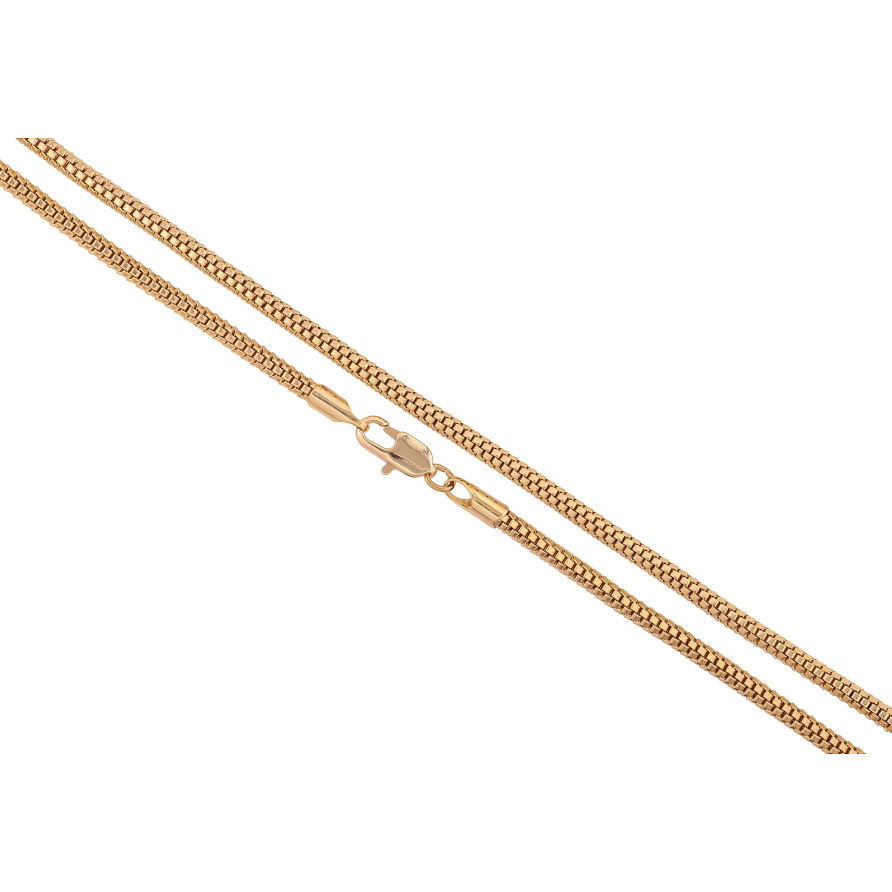 Цепочка Xuping цвет Позолота 14K "Плетение декоративный шнур" длинна 50см х 3мм фото №1