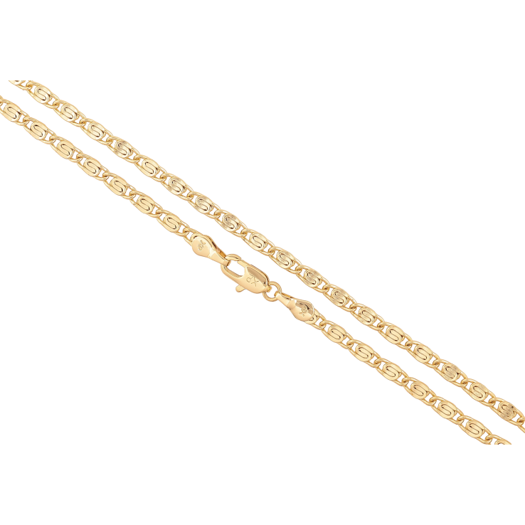 Ланцюжок Xuping колір Позолота 14K "Плетіння Равлик" довжина 50см х 3мм фото №16