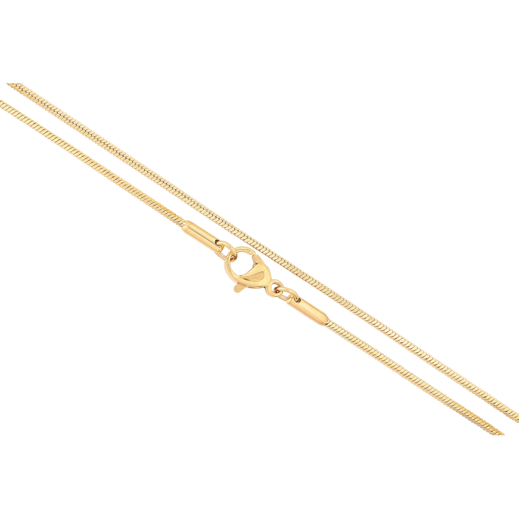 Ланцюжок Xuping колір Позолота 14K "Плетіння Ювелірний шнур 4-х гранний" довжина 45см х 1мм фото №8