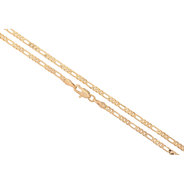 Цепочка Xuping цвет Позолота 14K "Плетение Фигаро" длинна 45см х 3мм фото №1