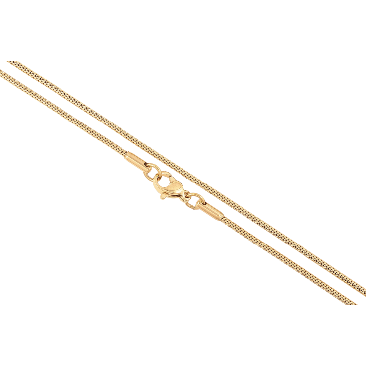 Ланцюжок Xuping колір Позолота 14K "Плетіння Ювелірний шнур" довжина 45см х 1.5мм фото №10