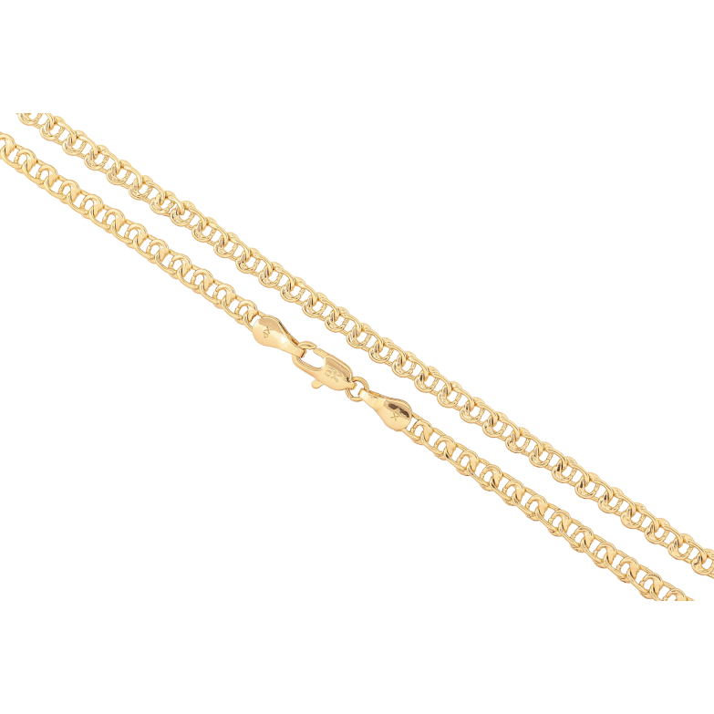 Ланцюжок Xuping колір Позолота 14K "Плетіння Вузол" довжина 60см х 4мм фото №1