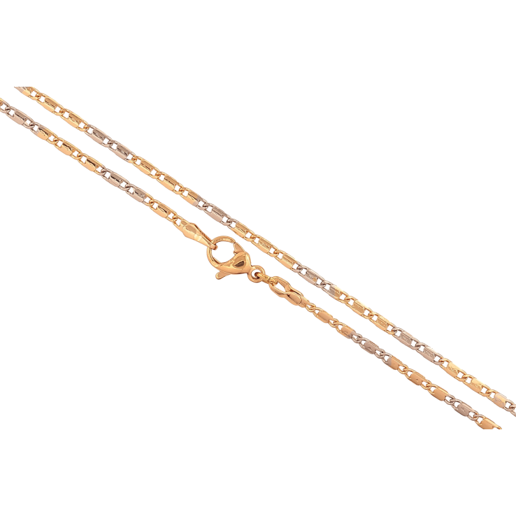 Ланцюжок Xuping колір Позолота 18K + Родій "Плетіння Морський ланцюг" довжина 45см х 2мм фото №10