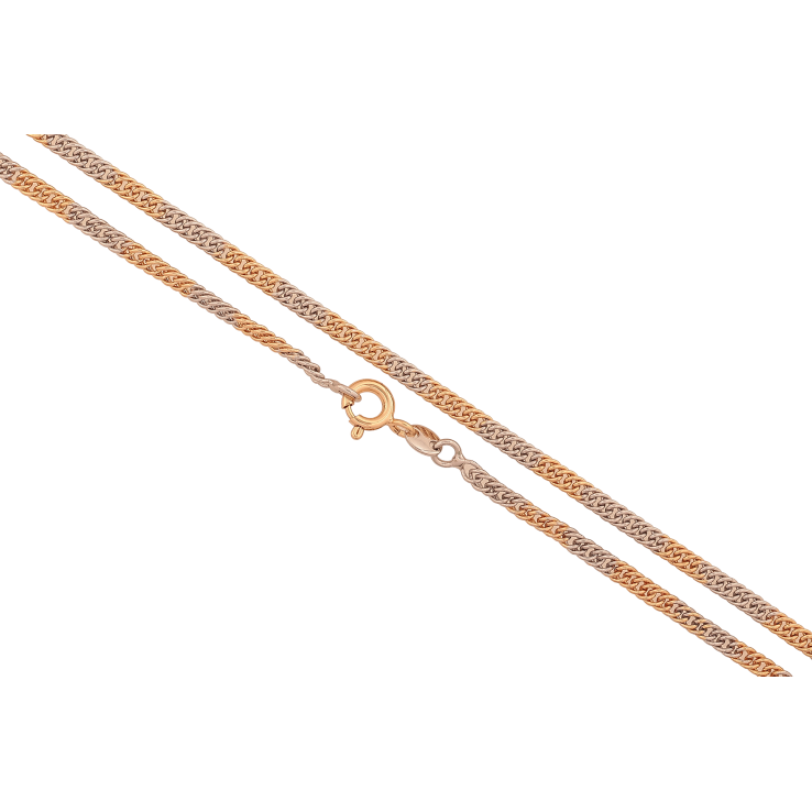 Цепочка Xuping цвет Позолота 18K + Родий "Плетение Кобра" длина 50см х 3мм фото №16