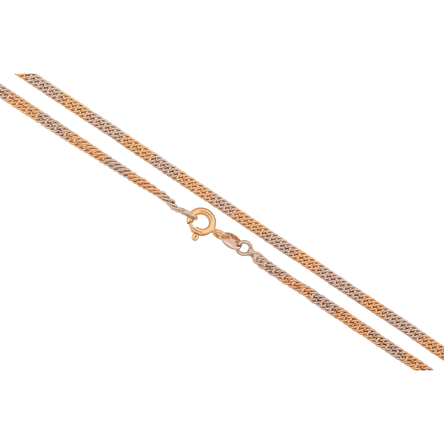 Цепочка Xuping цвет Позолота 18K + Родий "Плетение Кобра" длина 50см х 3мм фото №1 Цепочка Xuping цвет Позолота 18K + Родий "Плетение Кобра" длина 50см х 3мм фото №1