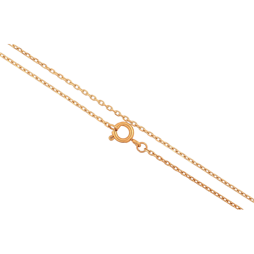 Ланцюжок Xuping колір Позолота 18K "Плетіння Якірне" довжина 35см х 1мм фото №1 Ланцюжок Xuping колір Позолота 18K "Плетіння Якірне" довжина 35см х 1мм фото №1