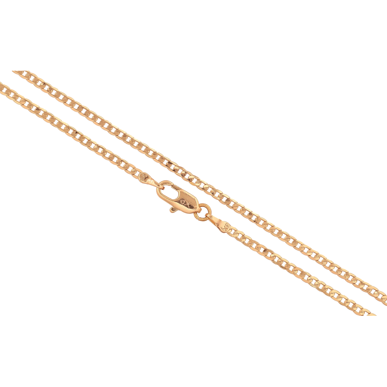 Ланцюжок Xuping колір Позолота 18K "Плетіння Панцирне" довжина 50см х 2мм фото №1 Ланцюжок Xuping колір Позолота 18K "Плетіння Панцирне" довжина 50см х 2мм фото №1