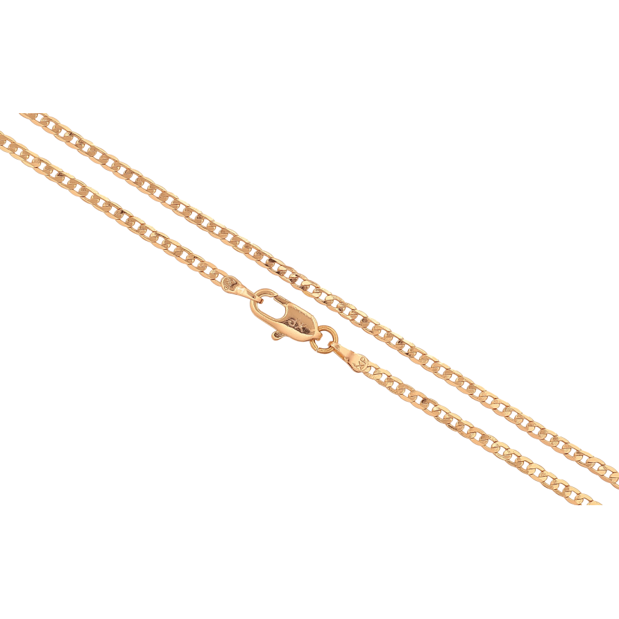 Цепочка Xuping цвет Позолота 18K "Плетение Панцирное" длинна 50см х 2мм фото №1