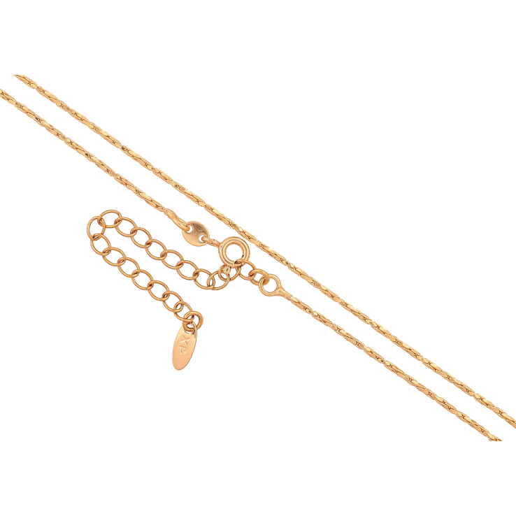Ланцюжок Xuping колір Позолота 18K "Плетіння Фантазійне" довжина 45-50см х 1мм фото №4