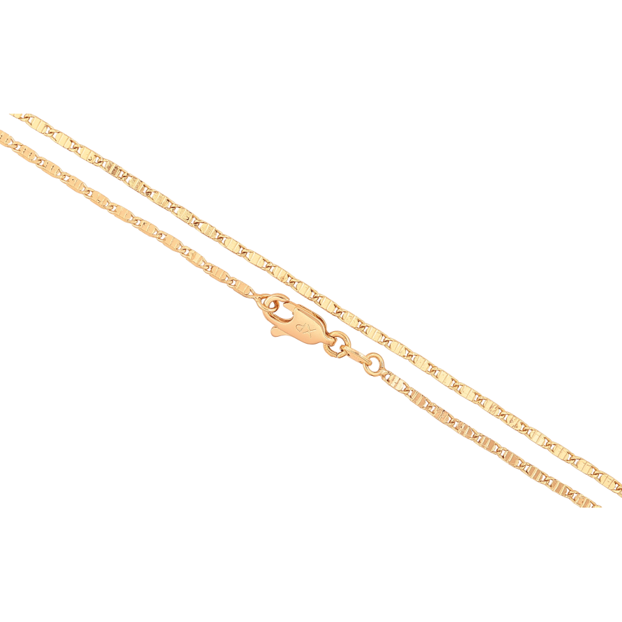 Ланцюжок Xuping колір Позолота 18K "Плетіння Фантазійне" довжина 45см х 1.5мм фото №1 Ланцюжок Xuping колір Позолота 18K "Плетіння Фантазійне" довжина 45см х 1.5мм фото №1