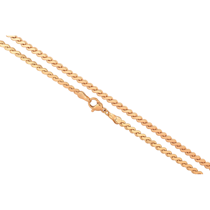 Ланцюжок Xuping колір Позолота 18K "Плетіння Серпантин" довжина 50см х 3мм фото №12 Ланцюжок Xuping колір Позолота 18K "Плетіння Серпантин" довжина 50см х 3мм фото №12