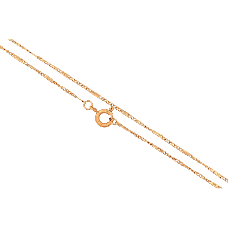 Цепочка Xuping цвет Позолота 18K "Плетение Панцирное с прокаткой" длина 40см х 1мм фото №19 Цепочка Xuping цвет Позолота 18K "Плетение Панцирное с прокаткой" длина 40см х 1мм фото №19