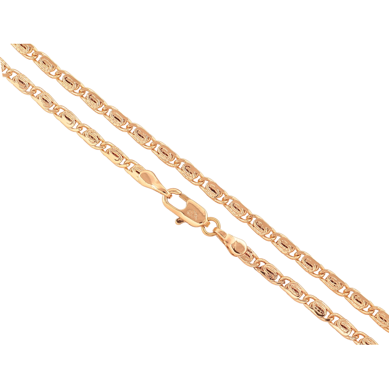 Ланцюжок Xuping колір Позолота 18K "Плетіння Пташине Око" довжина 45см х 3мм фото №1