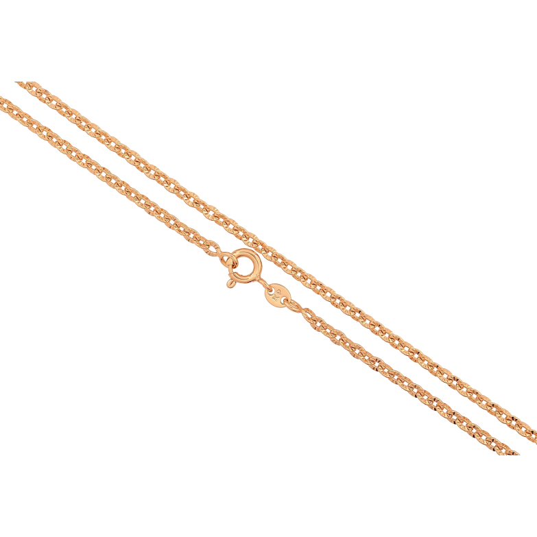 Ланцюжок Xuping колір Позолота 18K "Плетіння Якірне з візерунком" довжина 45см х 3мм фото №1