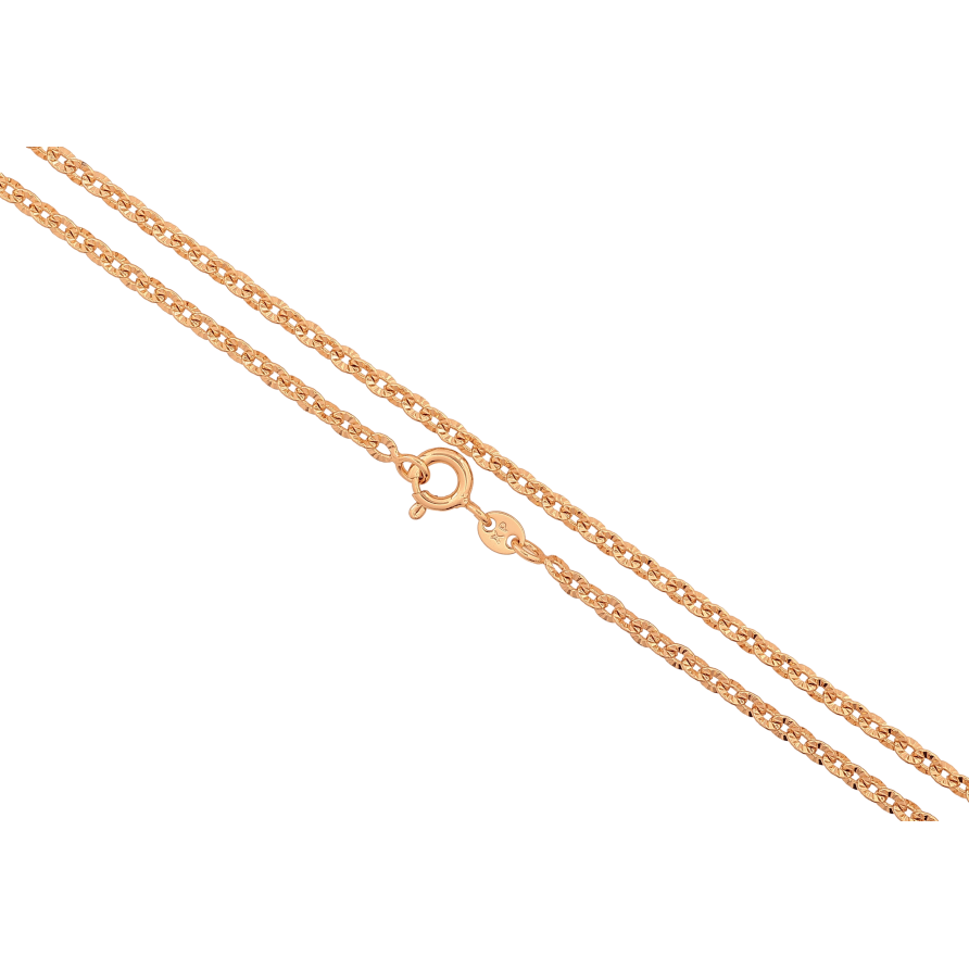 Ланцюжок Xuping колір Позолота 18K "Плетіння Якірне з візерунком" довжина 45см х 3мм фото №1