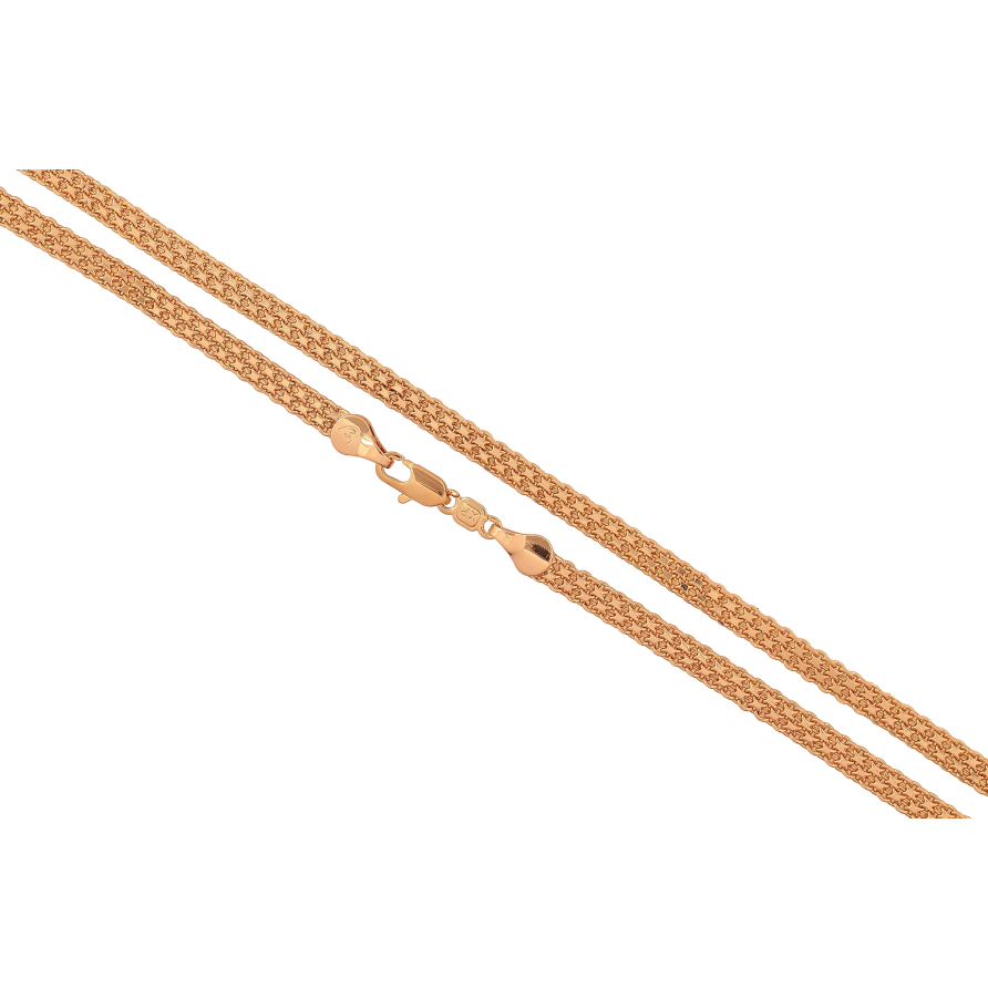 Ланцюжок Xuping колір Позолота 18K "Плетіння Італійський Бісмарк" довжина 60см х 4мм фото №1 Ланцюжок Xuping колір Позолота 18K "Плетіння Італійський Бісмарк" довжина 60см х 4мм фото №1