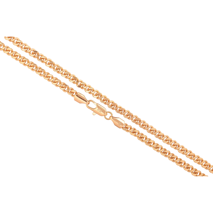 Ланцюжок Xuping колір Позолота 18K "Плетіння Вісімка" довжина 60см х 4.5мм фото №6