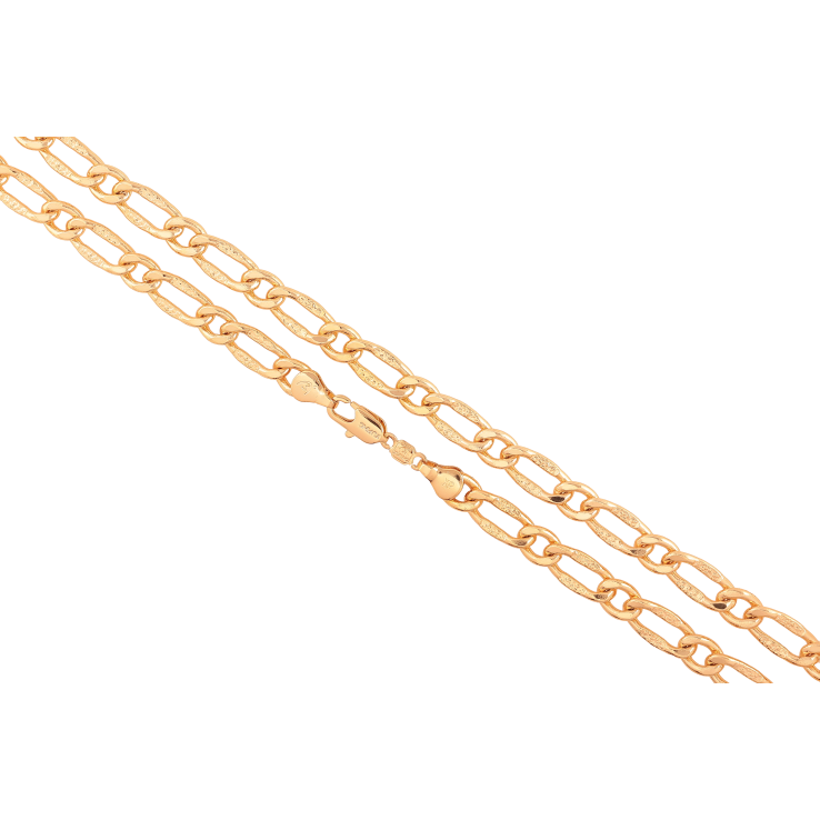 Ланцюжок Xuping колір Позолота 18K "Плетіння Фігаро фантазійне" довжина 54см х 6-7мм фото №18 Ланцюжок Xuping колір Позолота 18K "Плетіння Фігаро фантазійне" довжина 54см х 6-7мм фото №18
