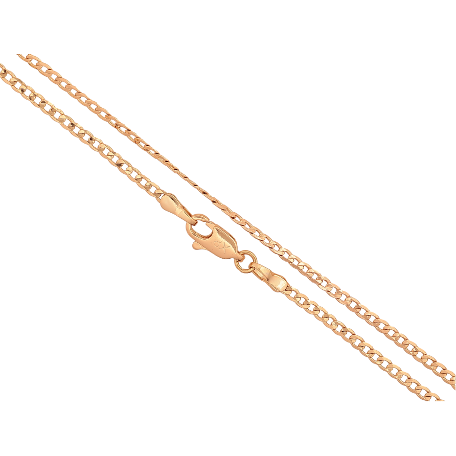 Ланцюжок Xuping колір Позолота 18K "Плетіння Панцирне перекручене" довжина 50см х 2мм фото №1 Ланцюжок Xuping колір Позолота 18K "Плетіння Панцирне перекручене" довжина 50см х 2мм фото №1