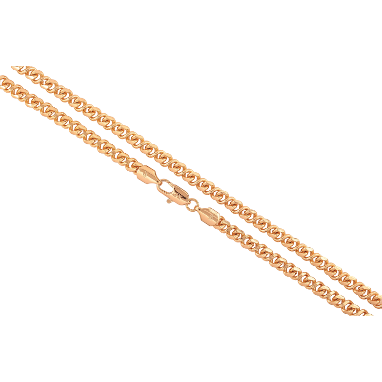 Цепочка Xuping цвет Позолота 18K "Плетение Восьмерка" длинна 51см х 5мм фото №1