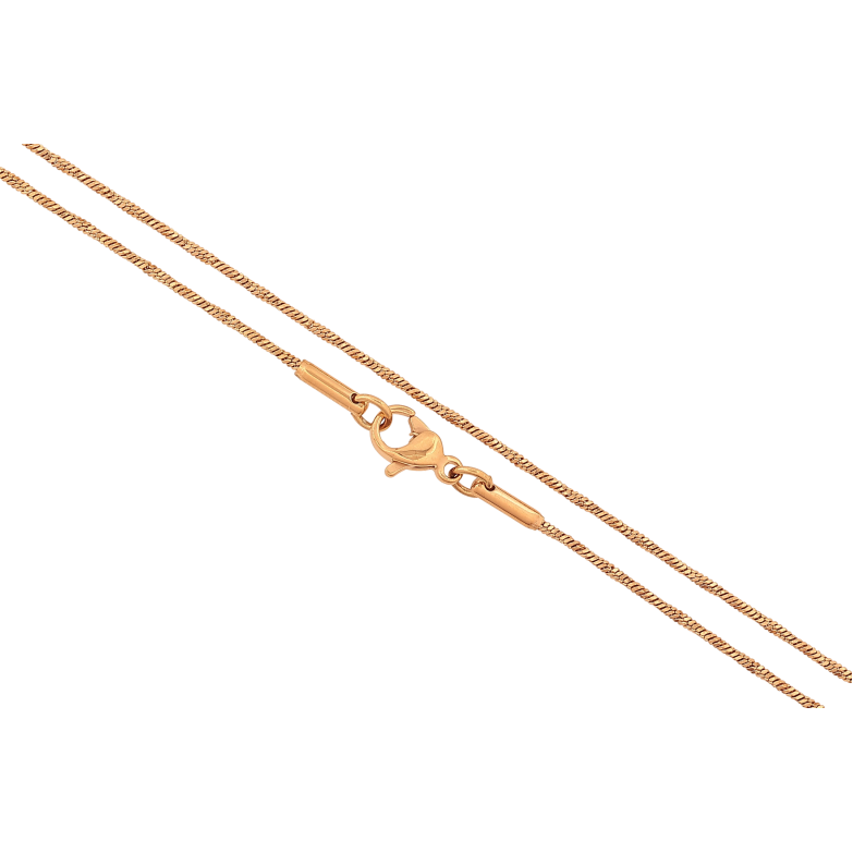 Ланцюжок Xuping колір Позолота 18K "Плетіння Ювелірний шнур перекручений" довжина 45см х 1мм фото №2