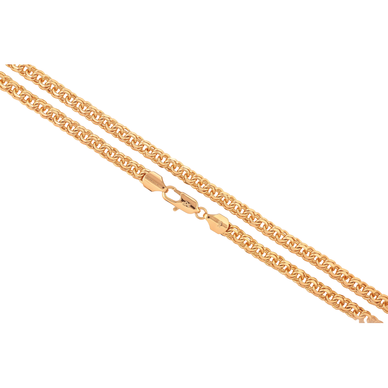Ланцюжок Xuping колір Позолота 18K "Плетіння Бісмарк" довжина 50см х 6мм фото №1