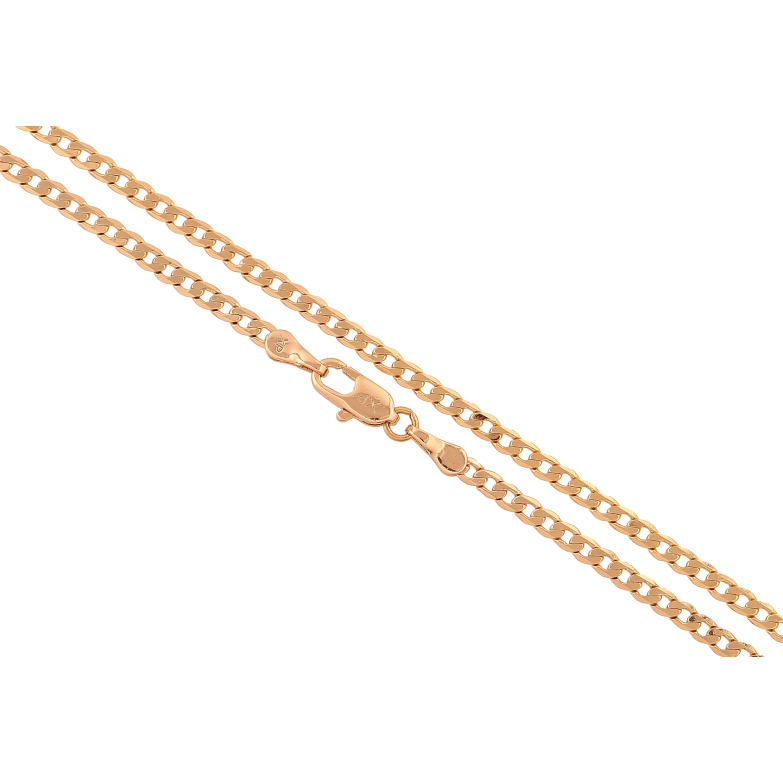 Цепочка Xuping цвет Позолота 18K "Плетение Панцирное" длинна 60см х 2.5мм фото №1