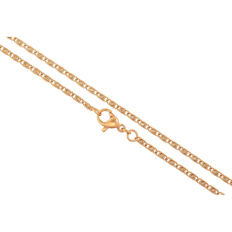 Ланцюжок Xuping колір Позолота 18K "Плетіння Равлик" довжина 50см х 2мм фото №12