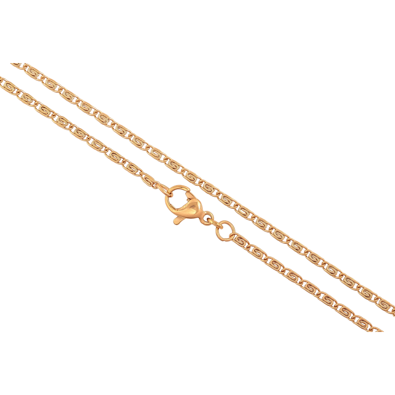 Ланцюжок Xuping колір Позолота 18K "Плетіння Равлик" довжина 50см х 2мм фото №1