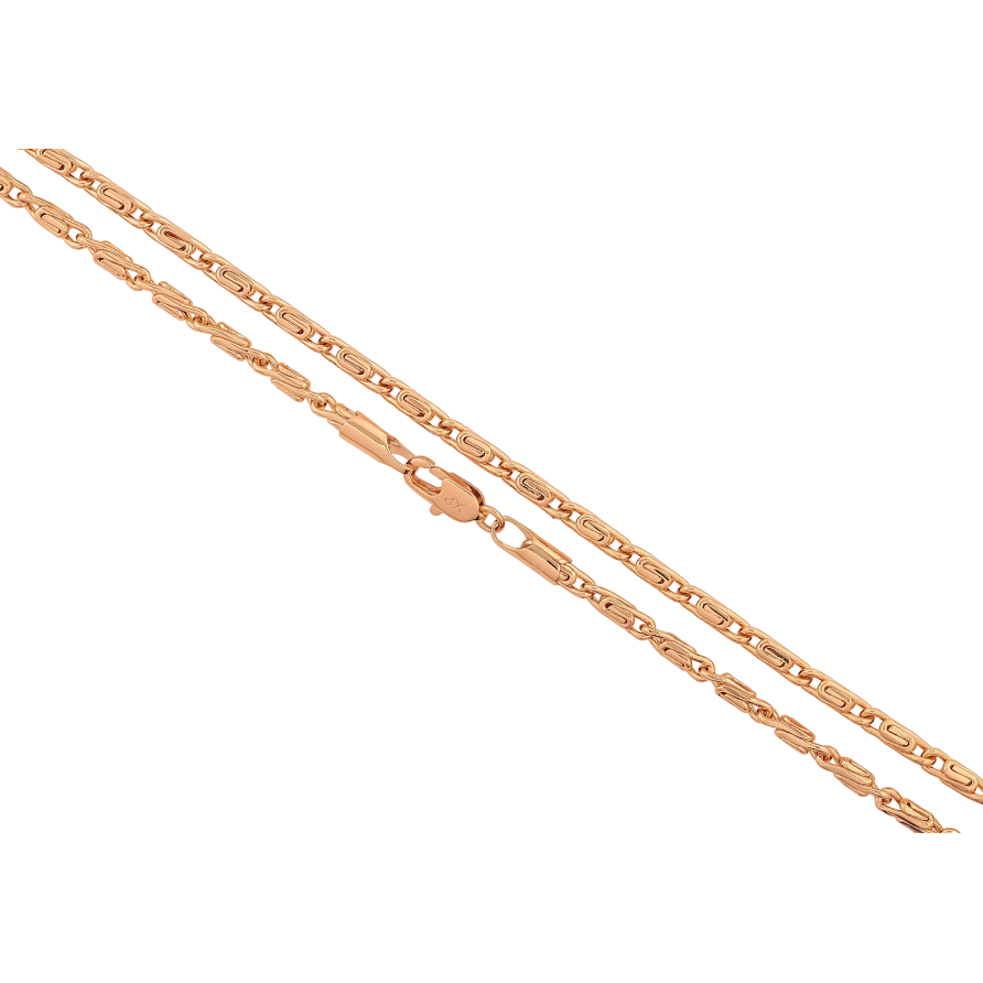 Цепочка Xuping цвет Позолота 18K "Плетение Улитка" длинна 50см х 3мм фото №1