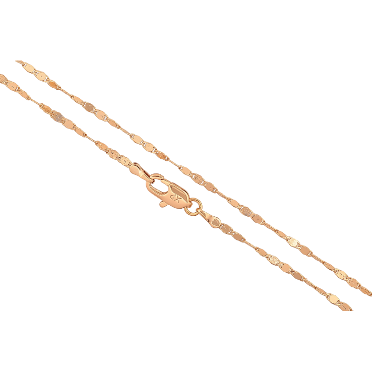 Цепочка Xuping цвет Позолота 18K "Плетение Фантазийное" длинна 45см х 1.5мм фото №3