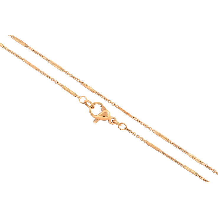 Ланцюжок Xuping колір Позолота 18K "Плетіння Якірне з прокаткою" довжина 46см х 1мм фото №24