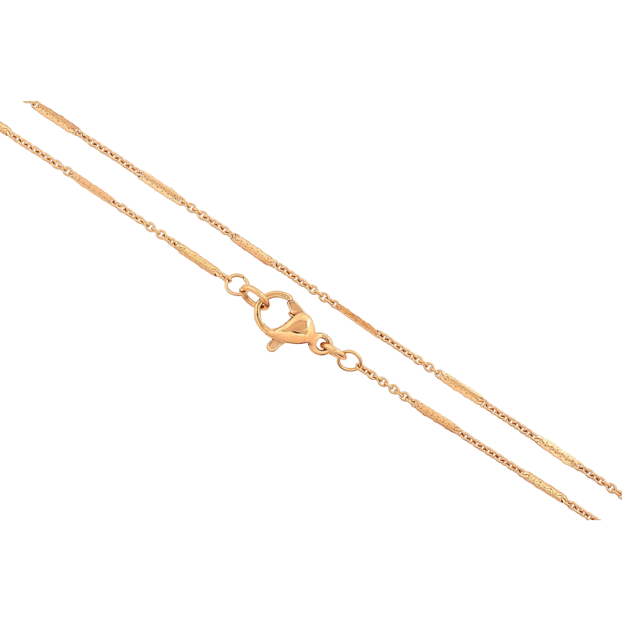 Ланцюжок Xuping колір Позолота 18K "Плетіння Якірне з прокаткою" довжина 46см х 1мм фото №1