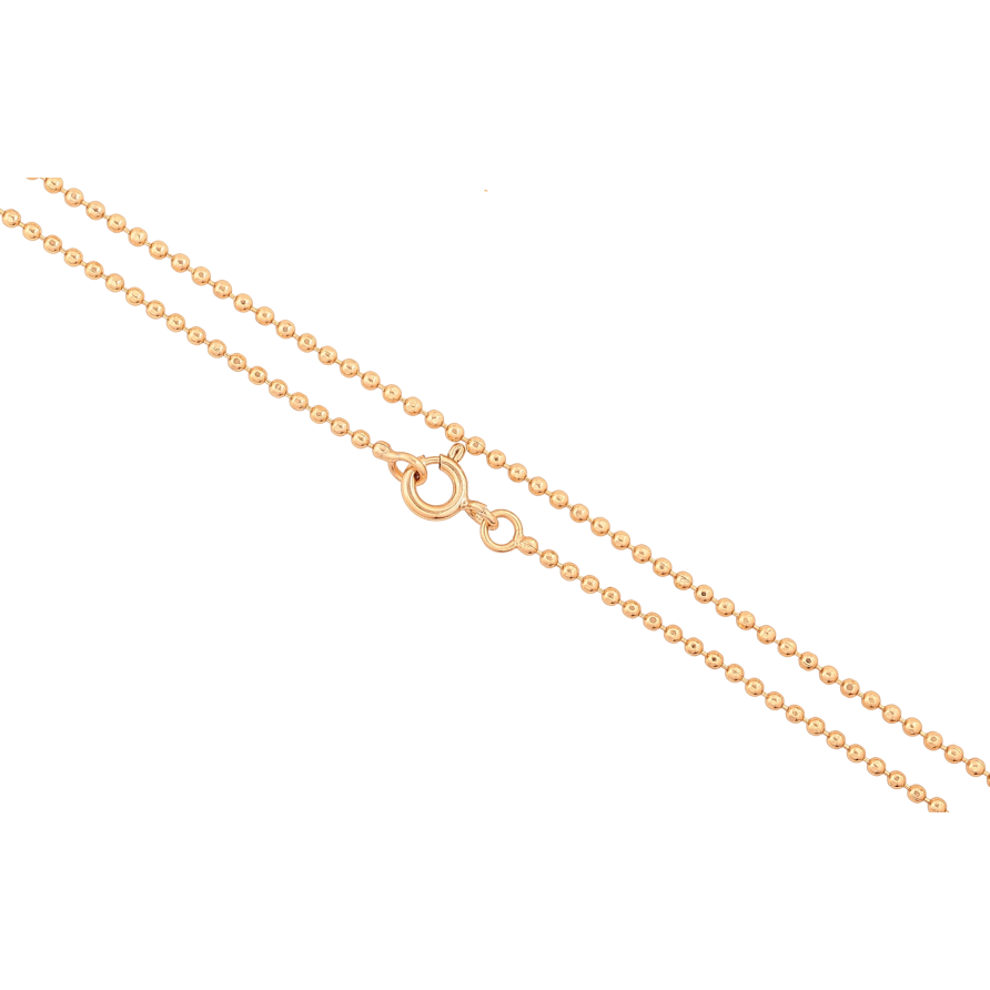 Ланцюжок Xuping колір Позолота 18K "Плетіння Перлина" довжина 38см х 1.5мм фото №1 Ланцюжок Xuping колір Позолота 18K "Плетіння Перлина" довжина 38см х 1.5мм фото №1