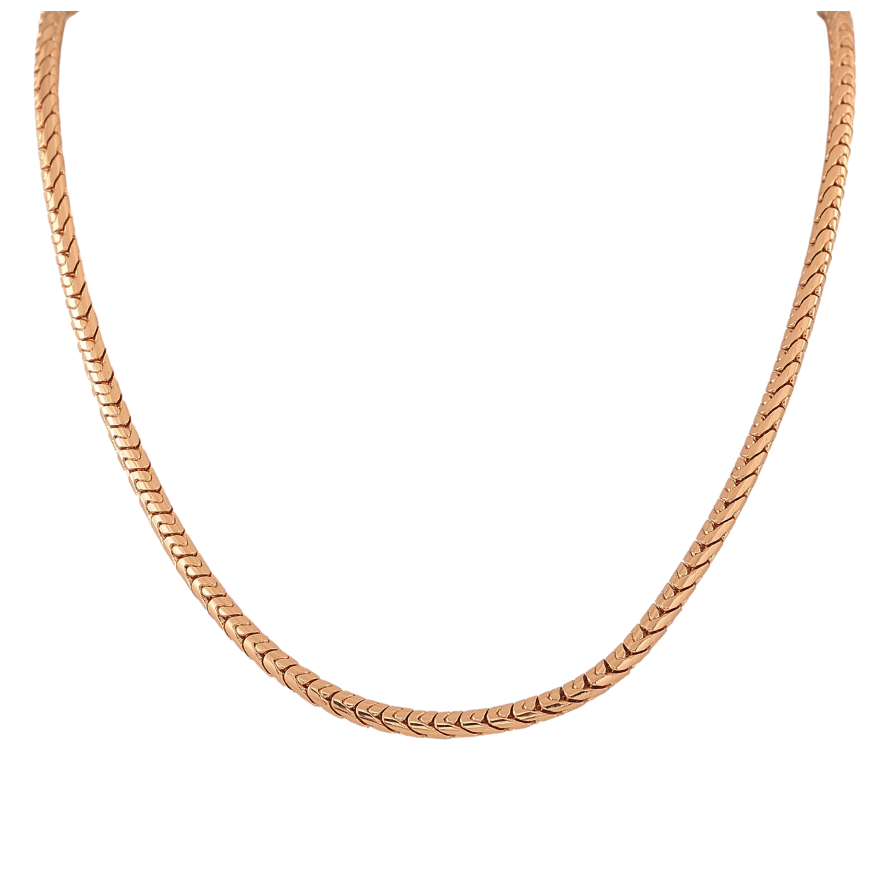 Цепочка Xuping цвет Позолота 18K "Плетение Фантазийное" длинна 59см х 3мм фото №1