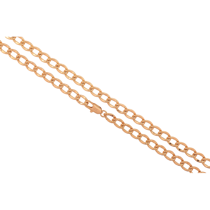 Ланцюжок Xuping колір Позолота 18K "Плетіння Панцирне з візерунком" довжина 49см х 7мм фото №23