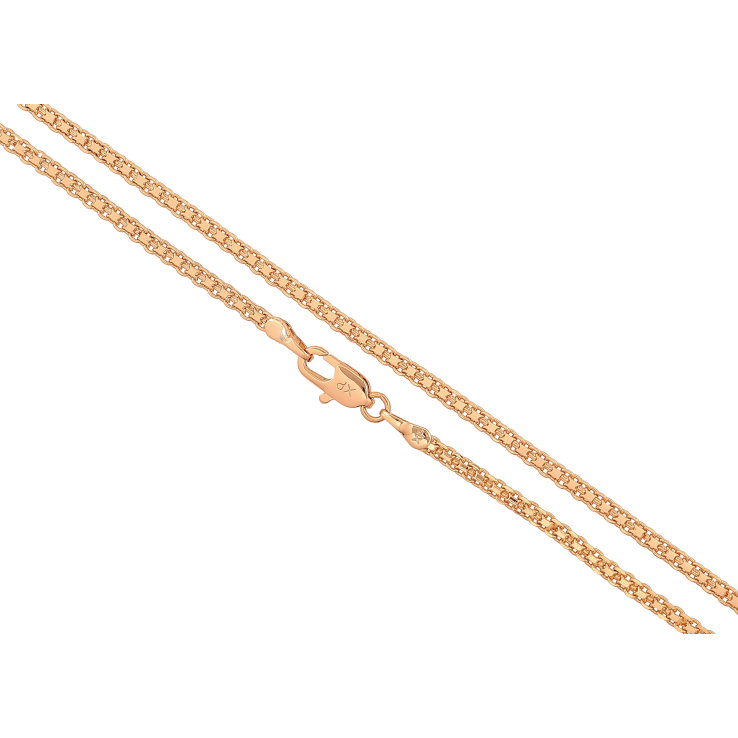 Ланцюжок Xuping колір Позолота 18K "Плетіння Італійський Бісмарк" довжина 60см х 2.5мм фото №4