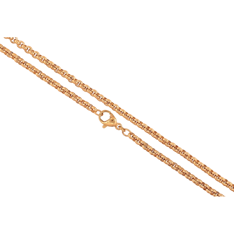 Цепочка Xuping цвет Позолота 18K "Плетение Бельцер" длинна 50см х 3мм фото №1