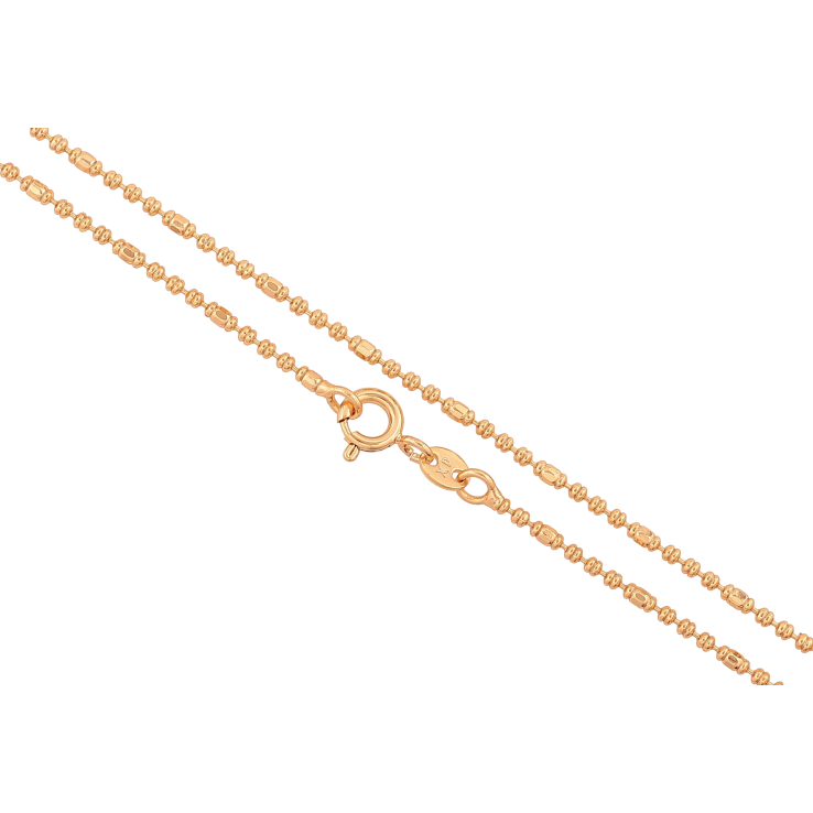 Цепочка Xuping цвет Позолота 18K "Плетение Перлина декоративная" длинна 44см х 1.5мм фото №15