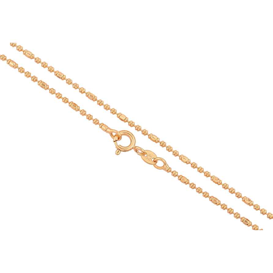 Цепочка Xuping цвет Позолота 18K "Плетение Перлина декоративная" длинна 44см х 1.5мм фото №1