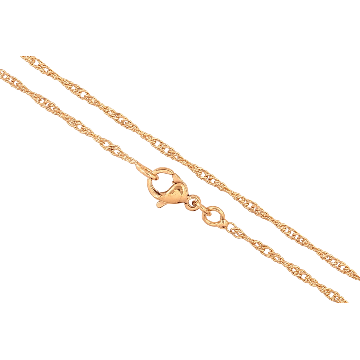 Ланцюжок Xuping колір Позолота 18K "Плетіння Сингапур" довжина 45см х 2мм фото №19