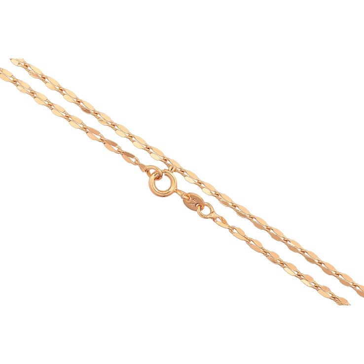 Ланцюжок Xuping колір Позолота 18K "Плетіння Фантазійне" довжина 50см х 2мм фото №3