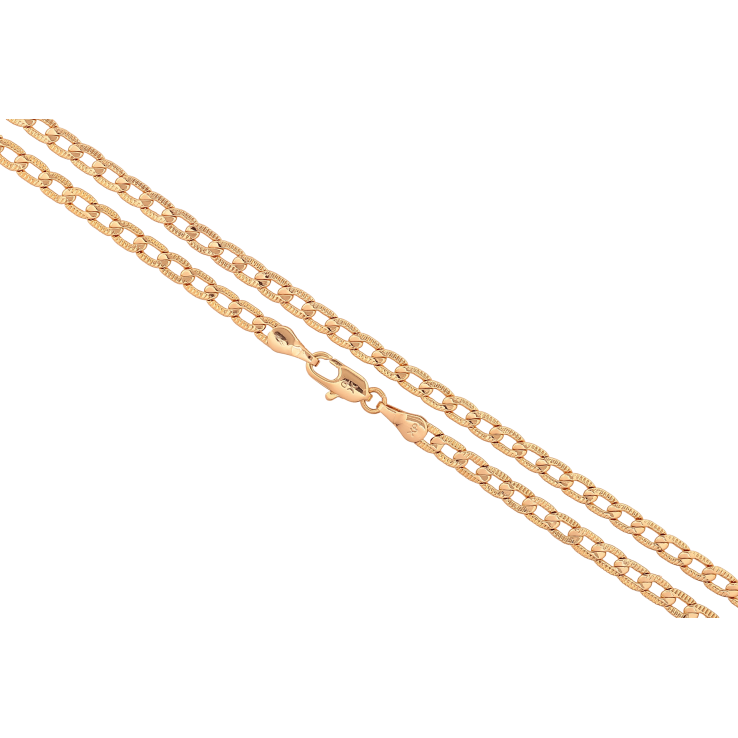 Цепочка Xuping цвет Позолота 18K "Плетение Панцирное с узором" длинна 45см х 3.5мм фото №22