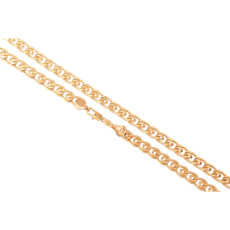 Ланцюжок Xuping колір Позолота 18K "Плетіння Лав" довжина 50см х 7мм фото №25