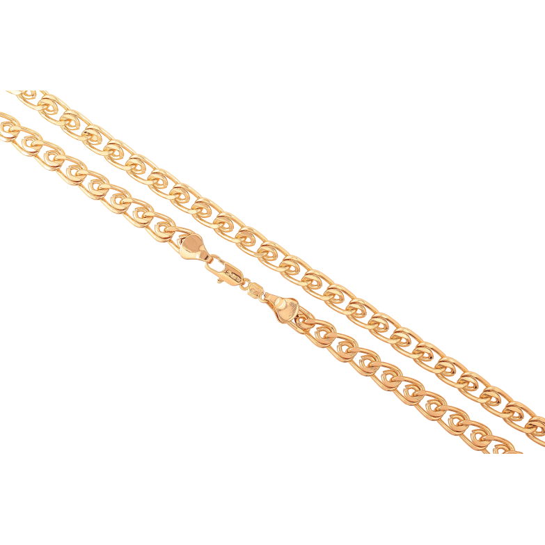 Ланцюжок Xuping колір Позолота 18K "Плетіння Лав" довжина 50см х 7мм фото №2