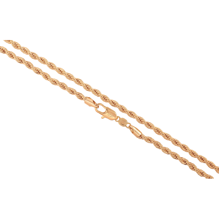 Ланцюжок Xuping колір Позолота 18K "Плетіння Мотузка" довжина 81см х 4мм фото №24