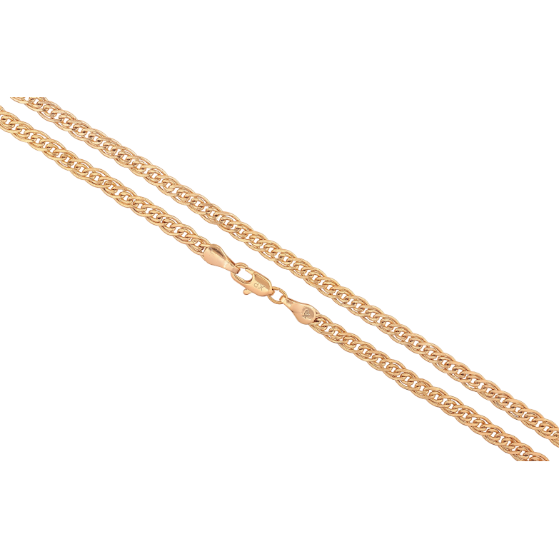Цепочка Xuping цвет Позолота 18K "Плетение Нонна" длинна 45см х 4мм фото №1