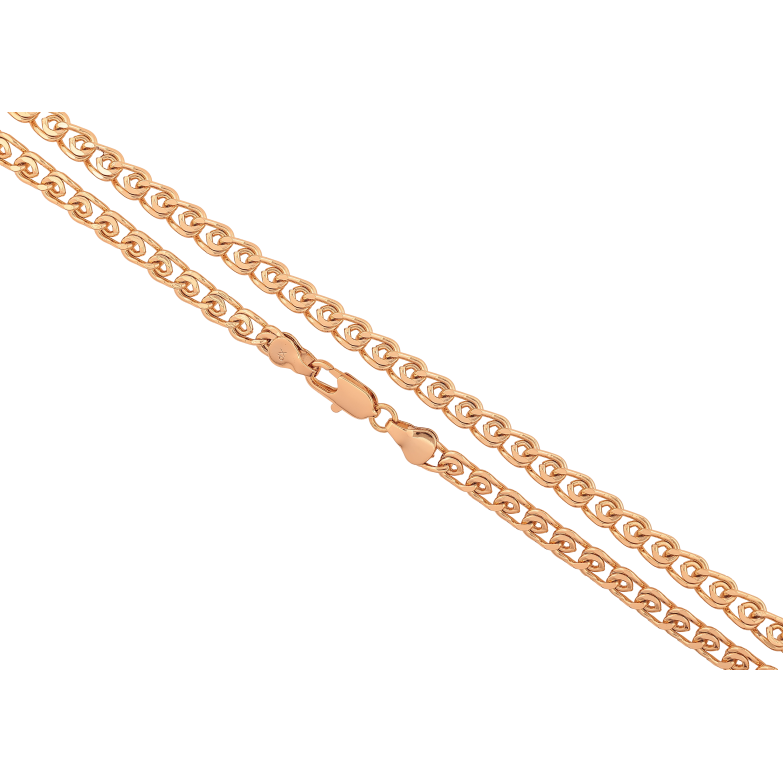 Ланцюжок Xuping колір Позолота 18K "Плетіння Лав" довжина 46см х 6мм фото №2